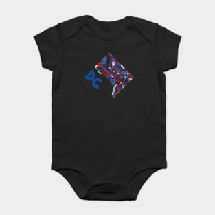 Washington DC Neighborhoods Baby Bodysuit